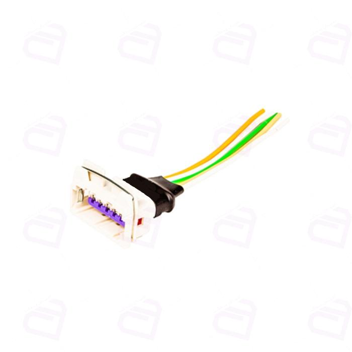 سوکت 5 فیش چراغ جلو پراید 131 کد117 (پراید 151 M13)
