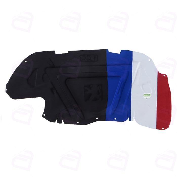 نمد درب موتور پژو 206 طرح پرچم فرانسه ایده پارت (پژو TU5 SD)