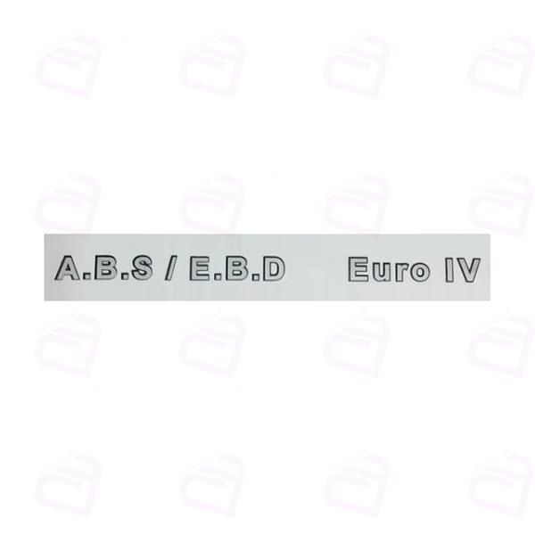 آرم نوشته A.B.S / E.B.D EURO IV آرم سازان (نیسان دیزل)