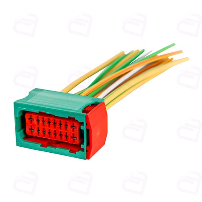 سوکت BSM پژو 206 کشویی طوسی و سبز کد170 (رانا پلاس TU5)