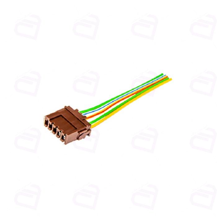 سوکت 5 فیش کلید شیشه بالابر پژو 405 راست کد150 (روآ سال OHVG, سفید)